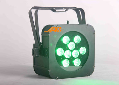 9pcs Rgbwa UV 6 в 1 конструкции случая низкопрофильного света равенства утюга DMX плоской