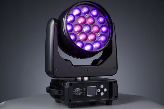 19LEDs Zoom LED Движущийся фонарь для ночного клуба Концерт музыкальная вечеринка