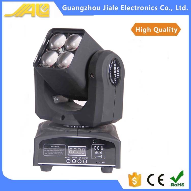 Новое 4pcs 10w 4in1 вело миниые Moving головные светлые света Dj света сигнала мытья