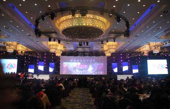 Супер яркий RGB занавес звезды СИД 6 x 4m, ткань занавеса фона для предпосылки этапа